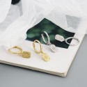 Eight Awn Star Square Dangle Earrings - MLYH041