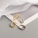 Minimalist Horseshoe Shaped Hoop Earrings - MLYH043