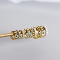 Sparkling Stackable Gemstone Hoop Earrings - MLYH049