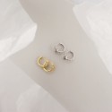 Pave Evil Eye Hoop Earrings - MLYH051