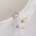 Pave Evil Eye Hoop Earrings - MLYH051
