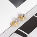 Pave Sparkling Leaf Hoop Earrings - MLYH052