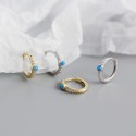 Fashion Round Opal Hoop Earrings - MLYH053