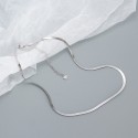 Stackable Flat Snake Chain Necklace - MLYH063