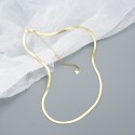 Stackable Flat Snake Chain Necklace - MLYH063