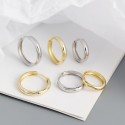 Minimalist Style Plain Hoop Earrings - MLYH064