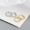 Minimalist Style Plain Hoop Earrings - MLYH064