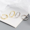 Minimalist Style Plain Hoop Earrings - MLYH064