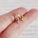 Punk Style Rivet Shaped Hoop Earrings - MLYH073