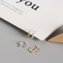 Punk Style Rivet Shaped Hoop Earrings - MLYH073