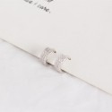 Sweet Pave Casual Hoop Earrings - MLYH076