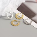 Metallic Style Beaded Stud Earrings - MLYH080