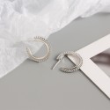 Metallic Style Beaded Stud Earrings - MLYH080