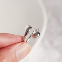 Two-head Teardrop and Round Open Ring - MLYH082