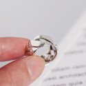 Statement Braided Shape Open Ring - MLYH084