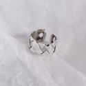 Statement Braided Shape Open Ring - MLYH084