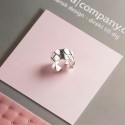 Minimalist Diamond Textured Open Ring - MLYH086