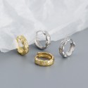 Sparkling Pave Diamond Hoop Earrings - MLYH089