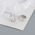 Metallic Twisted Textured Hoop Earrings - MLYH090