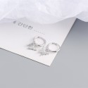 Sparkling Pave Butterfly Dangle Earrings - MLYH091