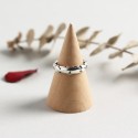 Vintage Oval Textured Open Ring - MLYH093