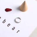 Vintage Oval Textured Open Ring - MLYH093