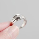 Statement Irregular Wavy Open Ring - MLYH095