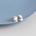 Statement Irregular Wavy Open Ring - MLYH095