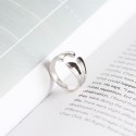 Statement Irregular Wavy Open Ring - MLYH095