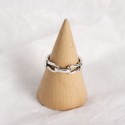 Minimalist Chain Link Shaped Open Ring - MLYH097