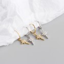 Pave Eight Awn Star Dangle Earrings - MLYH113