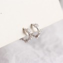 Elegant Circle Gemstone Hoop Earrings - MLYH119