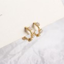 Elegant Circle Gemstone Hoop Earrings - MLYH119