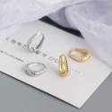 Minimalist Twisted Textured Hoop Earrings - MLYH120