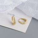 Minimalist Twisted Textured Hoop Earrings - MLYH120