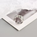 Hollow Star and Chain Open Ring - MLYH122