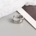 Hollow Star and Chain Open Ring - MLYH122