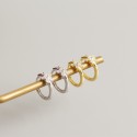 Minimalist Sparkling Star Hoop Earrings - MLYH123