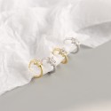 Minimalist Sparkling Star Hoop Earrings - MLYH123