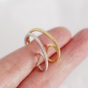 Statement Pave Hook Shaped Hoop Earrings - MLYH124