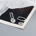 Pave Gear Shaped Drop Earrings - MLYH126