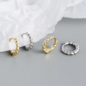 Vintage Twisted Textured Hoop Earrings - MLYH127