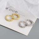 Vintage Twisted Textured Hoop Earrings - MLYH127