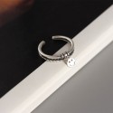 Vintage Smile Face Open Ring - MLYH129