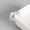 Glossy Intersecting Open Ring - MLYH133