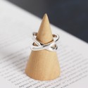 Glossy Intersecting Open Ring - MLYH133