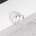 Glossy Intersecting Open Ring - MLYH133