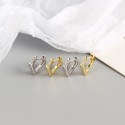 Fashion Pave Square Hoop Earrings - MLYH139