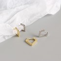 Fashion Pave Square Hoop Earrings - MLYH139