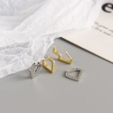 Fashion Pave Square Hoop Earrings - MLYH139